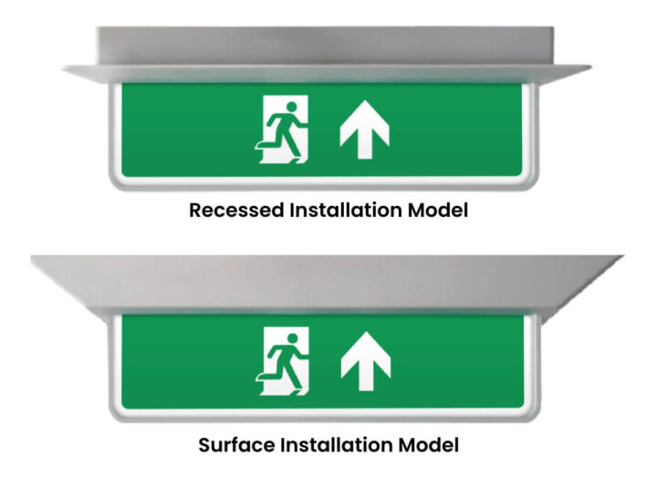 Recessed or Surface Installation Models